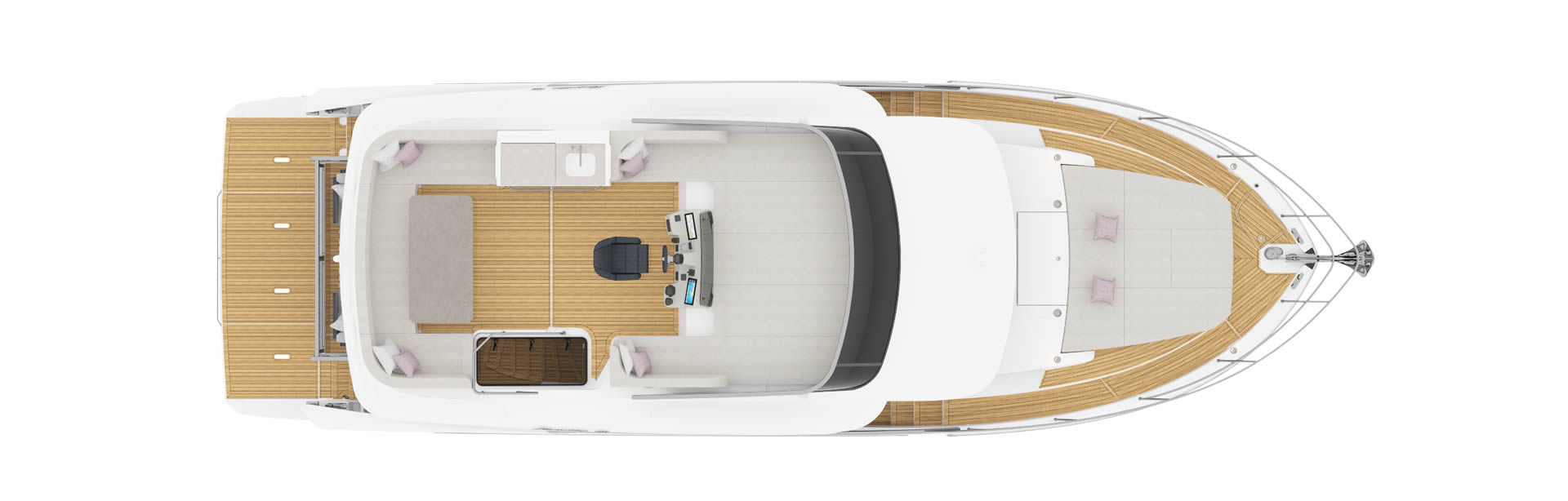 Navetta 50 upper deck layout