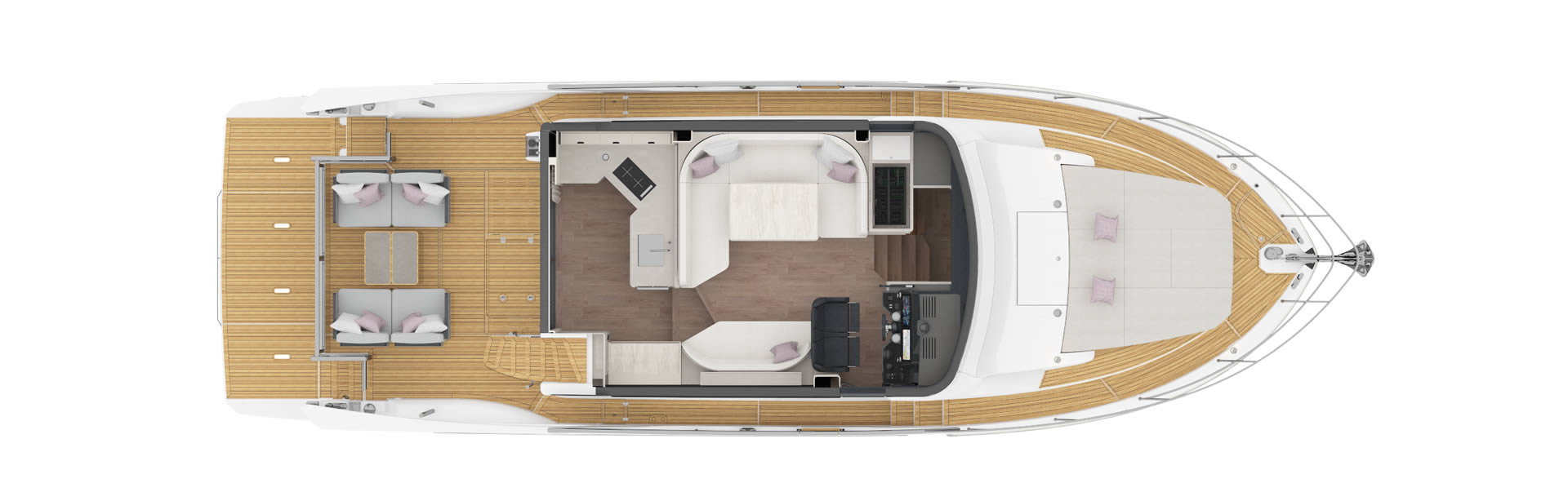 Navetta 50 main deck layout