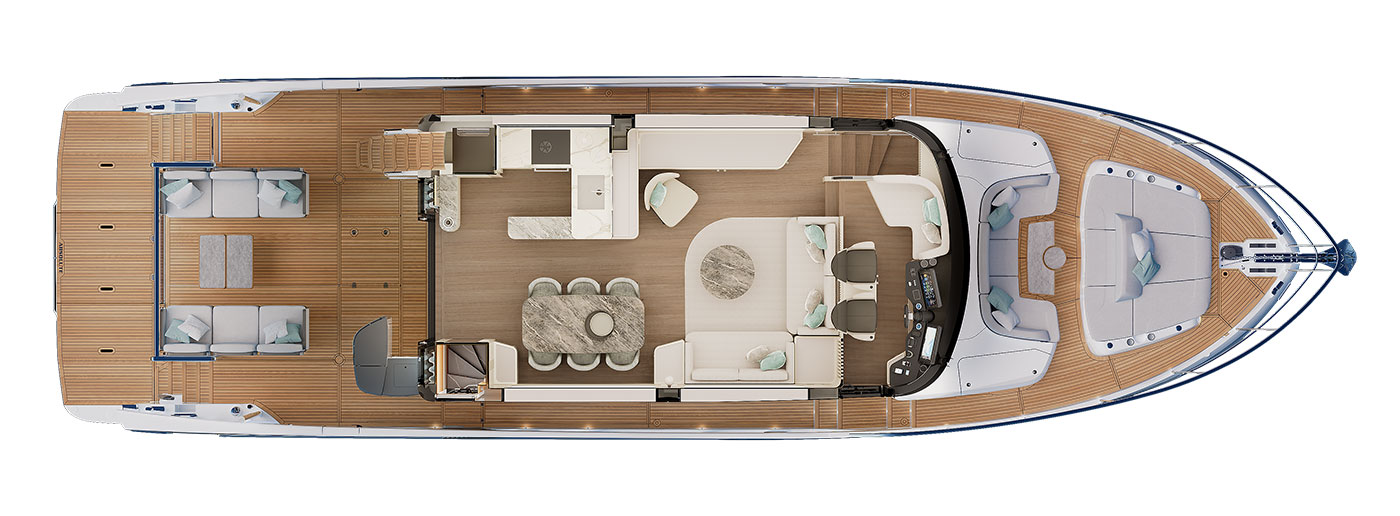 Navetta 66 main deck plan