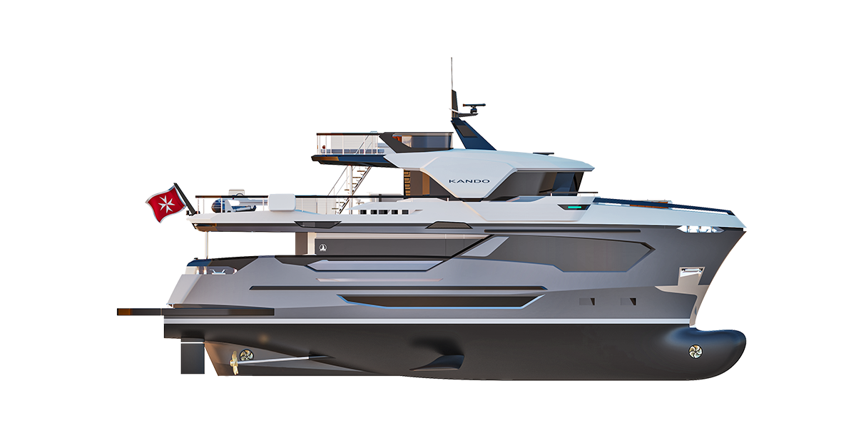 Profile general arrangement drawing of the Kando 85