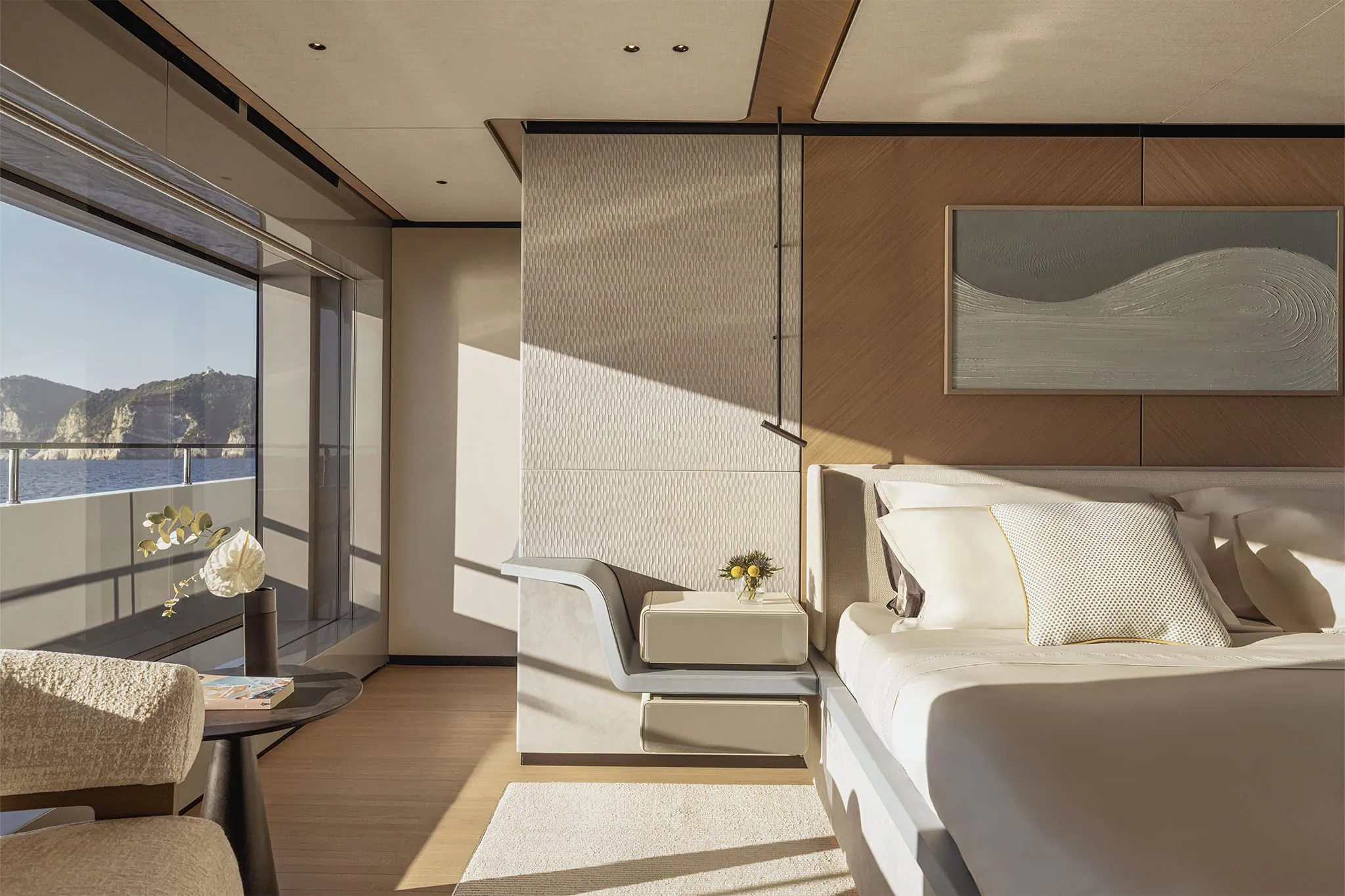 The upper-deck owner's cabin
