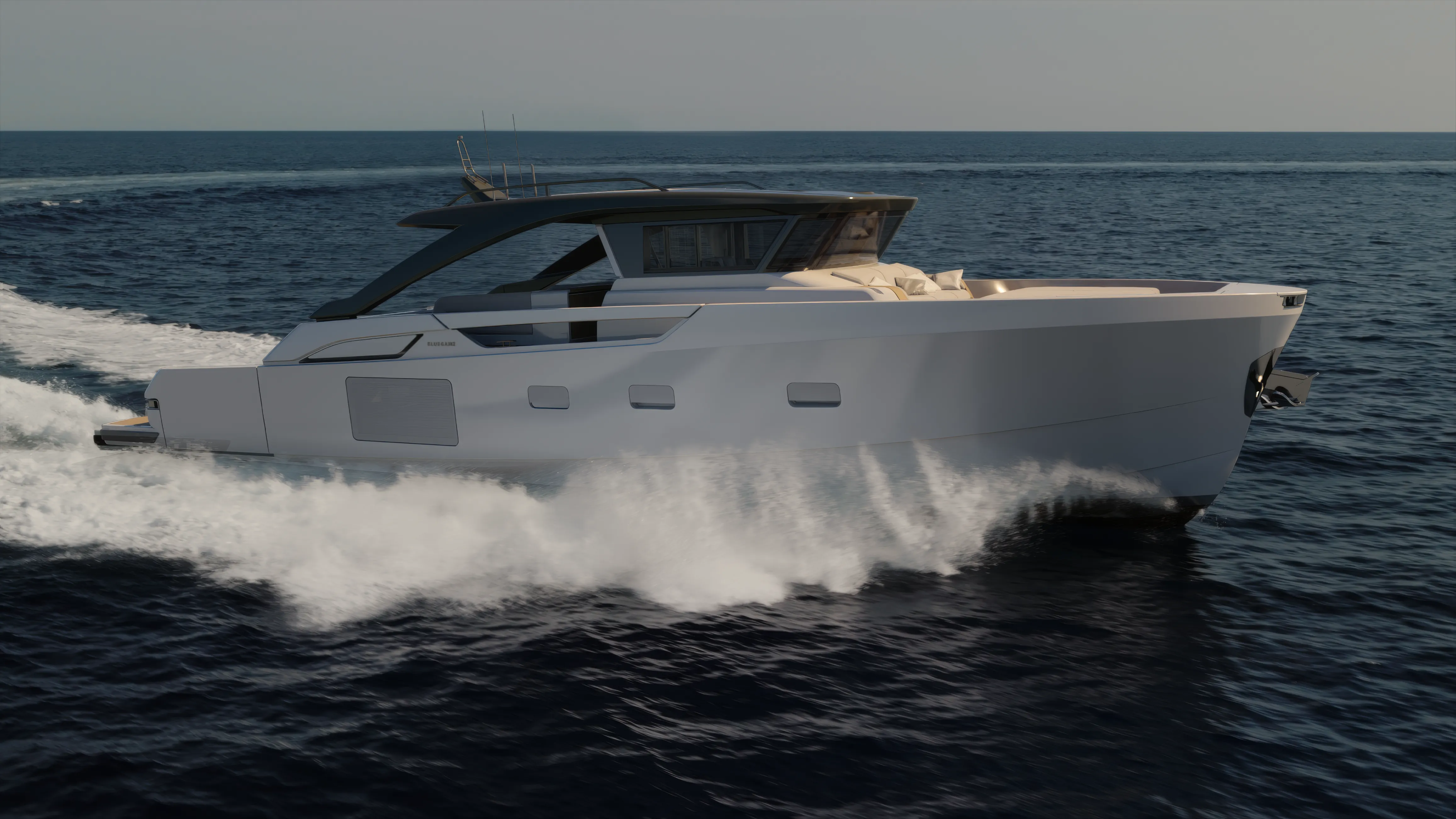The BG64 running, seen low from the starboard side