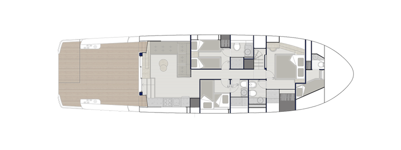 Lower deck layout drawing, version A