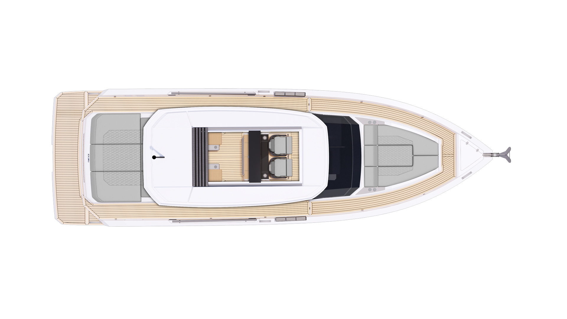 Main deck layout drawing of the D36 Cabin