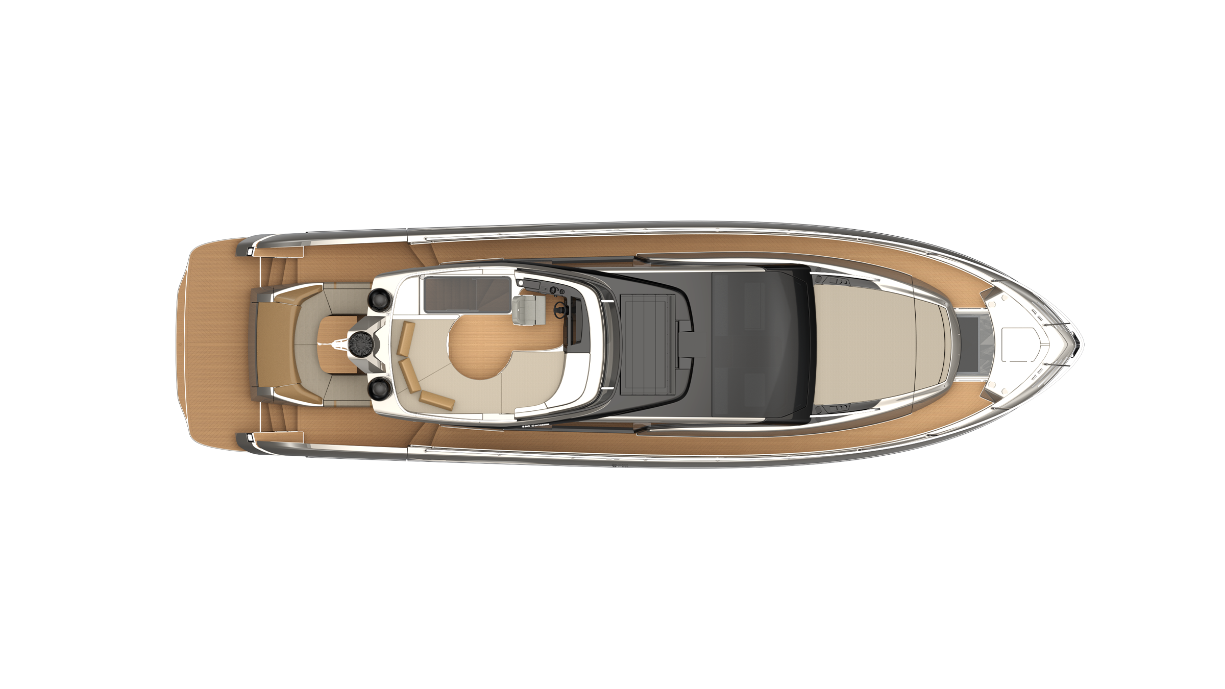 Upper deck layout drawing of the FIM 580 Contessa