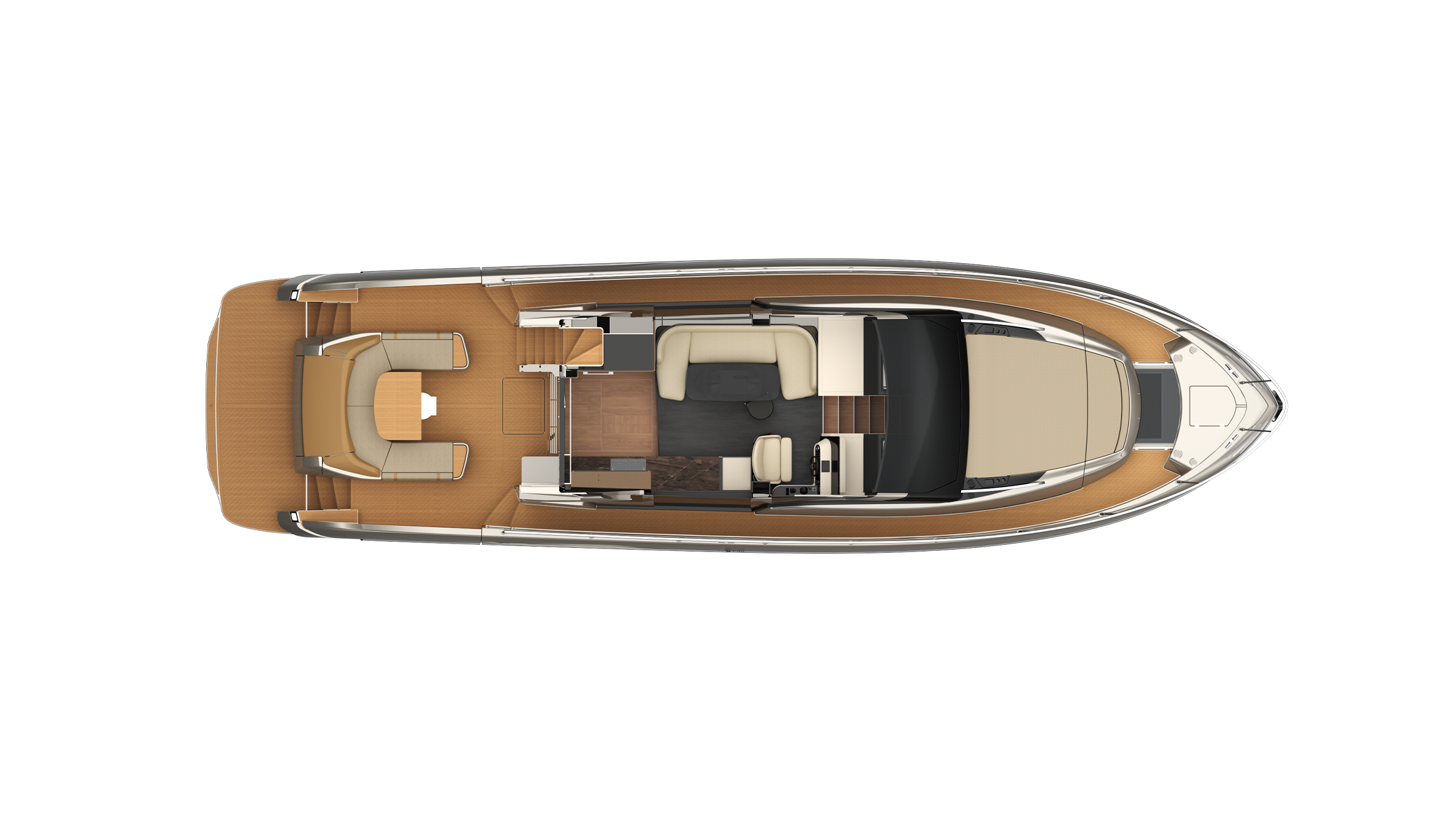 Main deck layout drawing of the FIM 580 Contessa