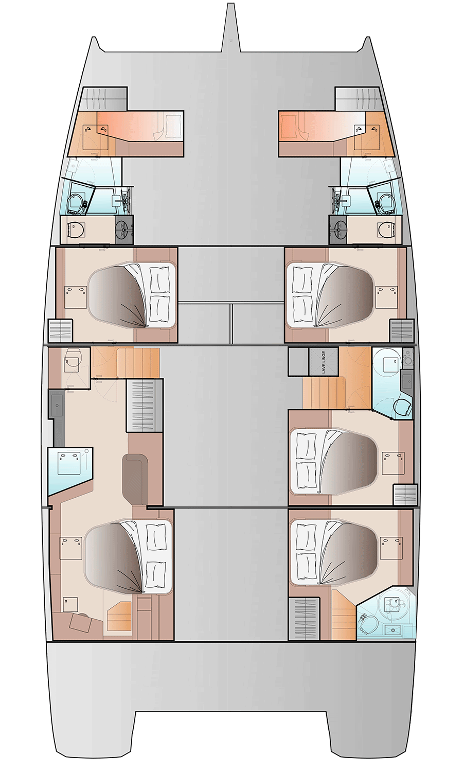 Accommodation plan of the Maestro version