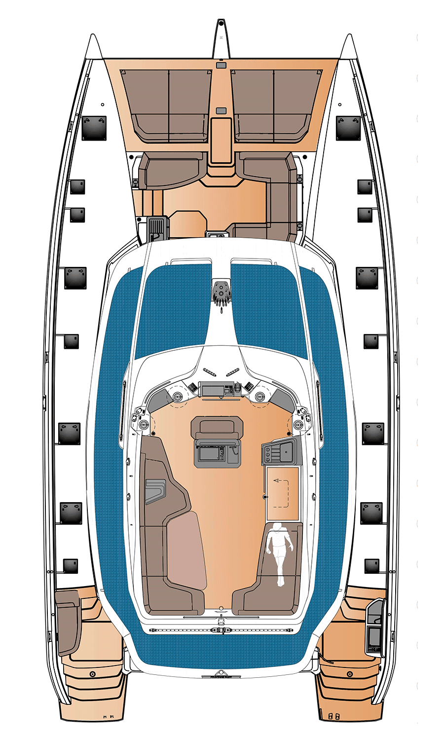 Plan of the flybridge