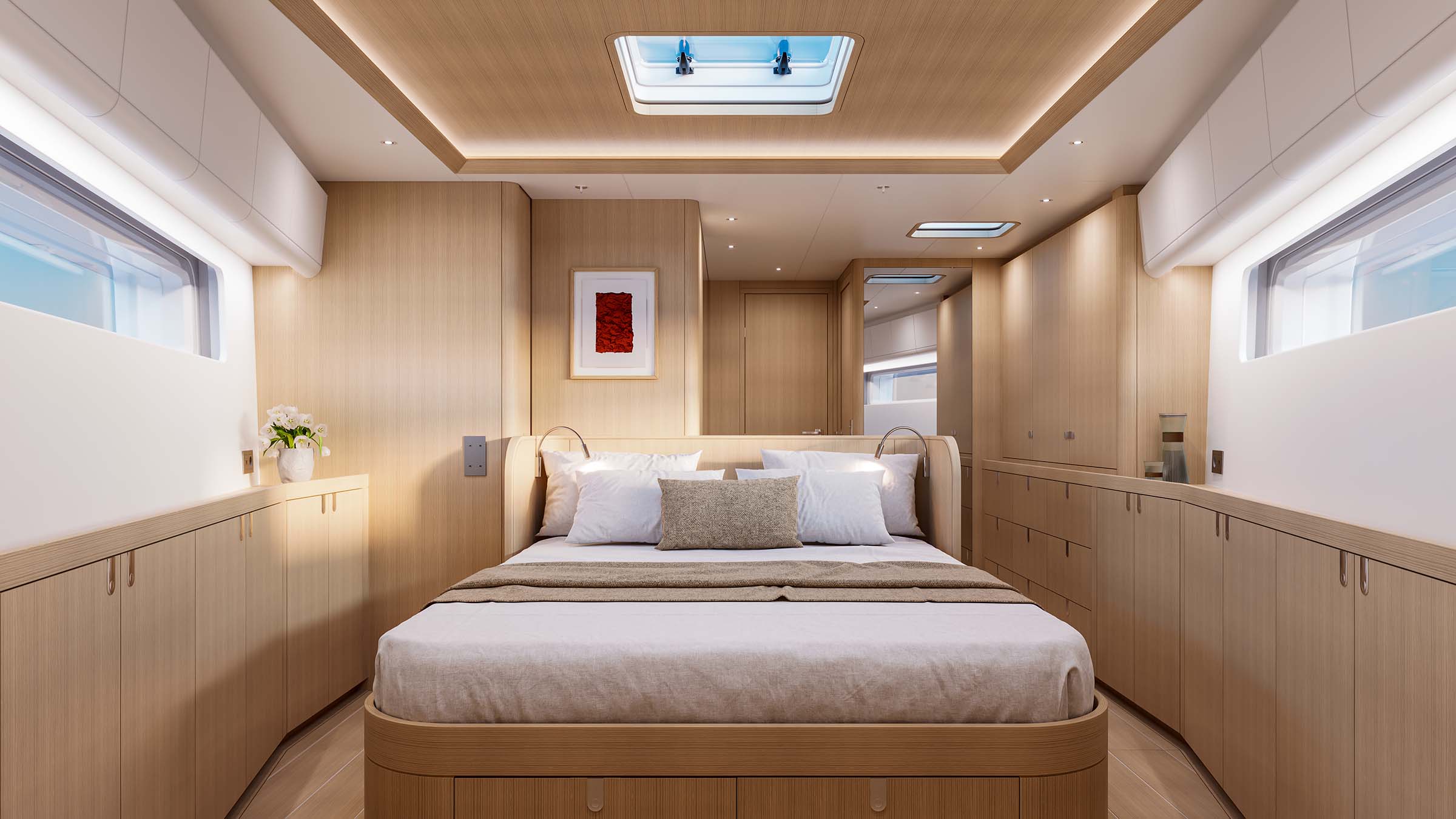 The owner's cabin in the Timeless Classic scheme