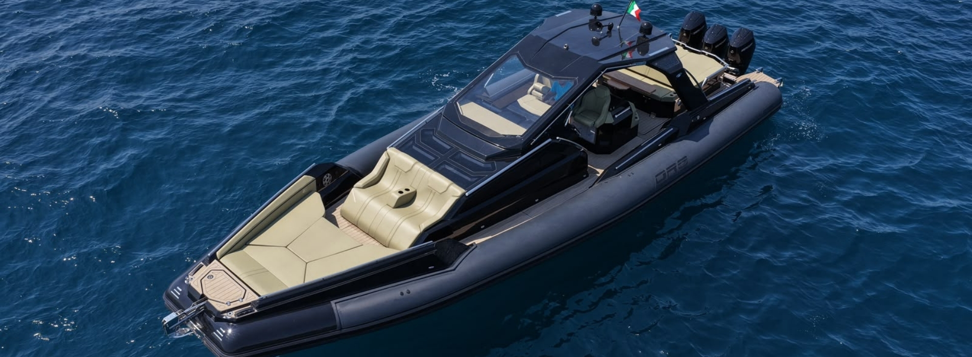 The C-52 from above, its cockpit and bow sundecks upholstered in pale green