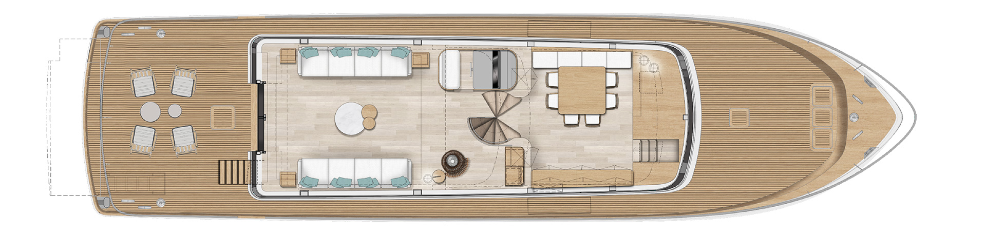 Sanlorenzo's main deck plan