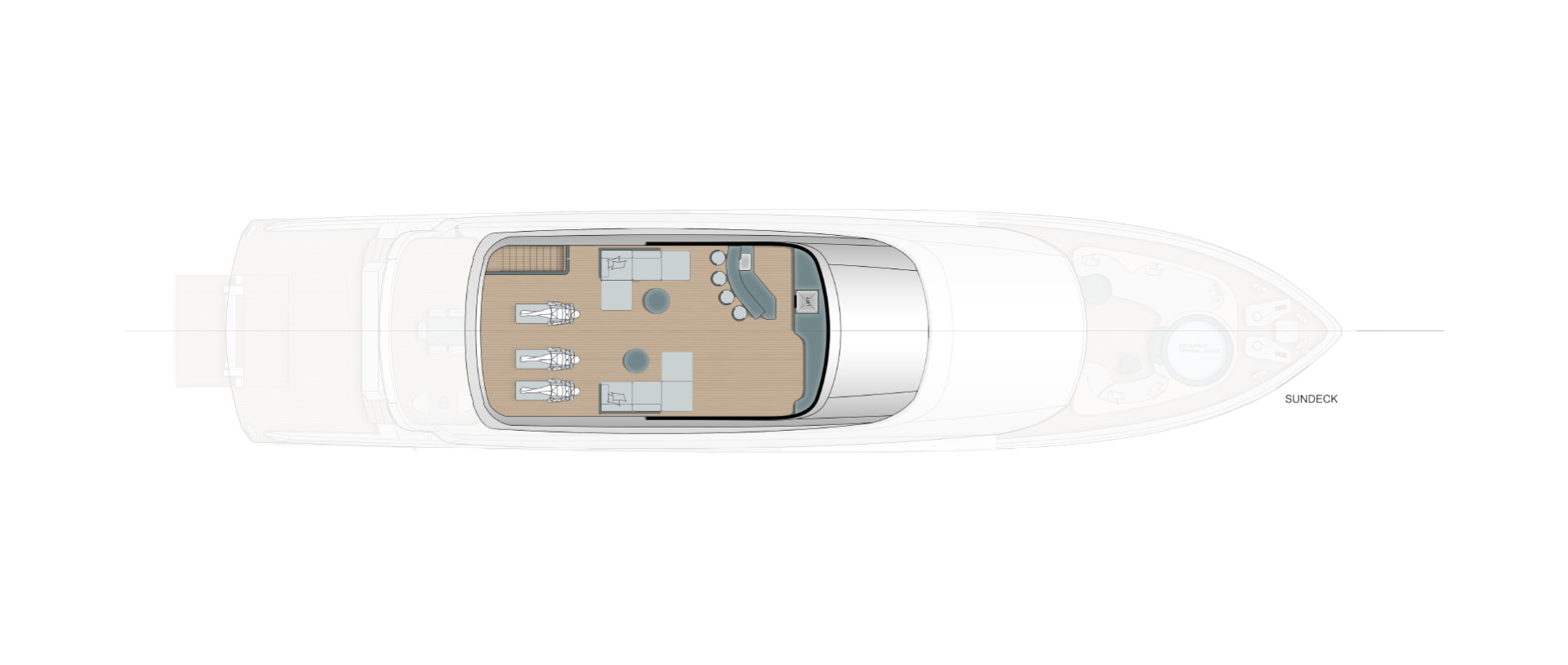 Sirena's sun deck plan