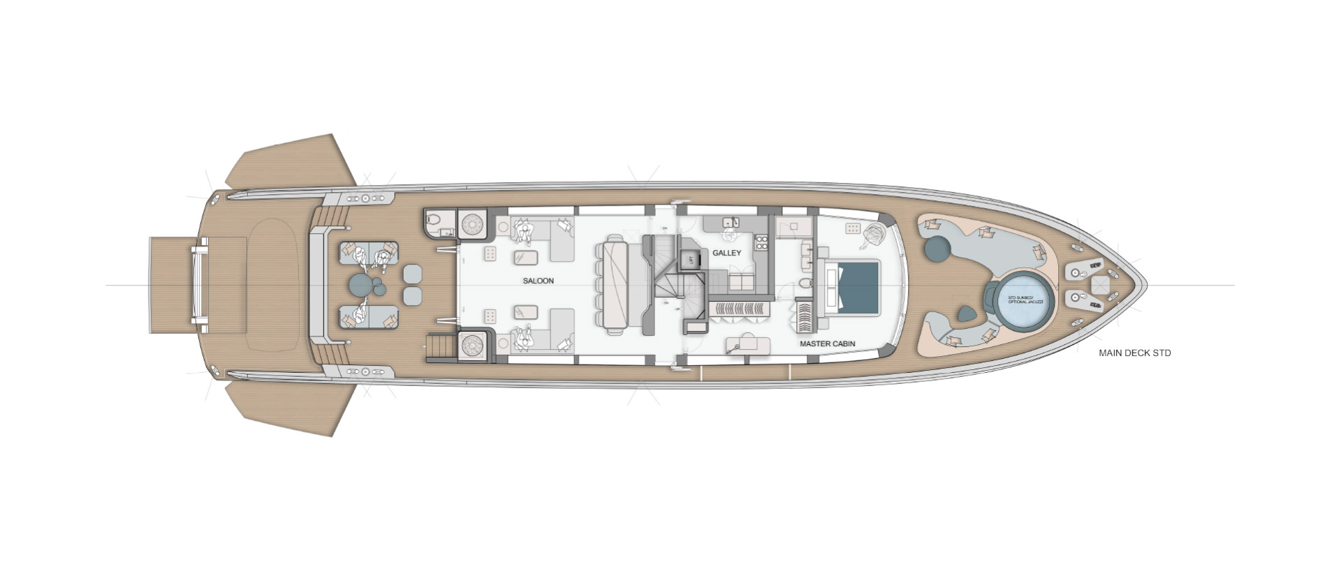 Sirena's main deck plan